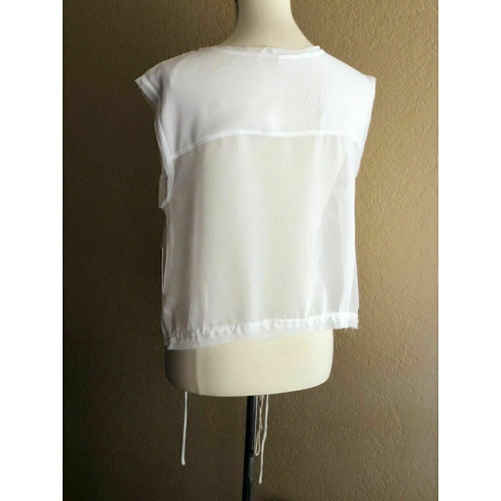 Free People Womens White pennies Sheer Storyteller - Picture 9 of 12